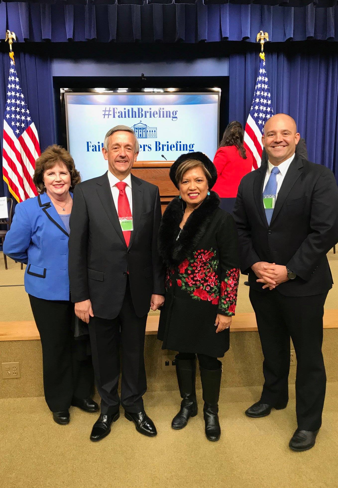 Susie Y. Jennings, R.N. with Dr. Robert Jeffress