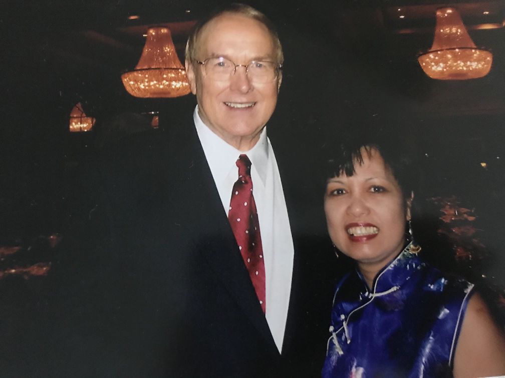 Susie Y. Jennings, R.N. with Dr. James Dobson