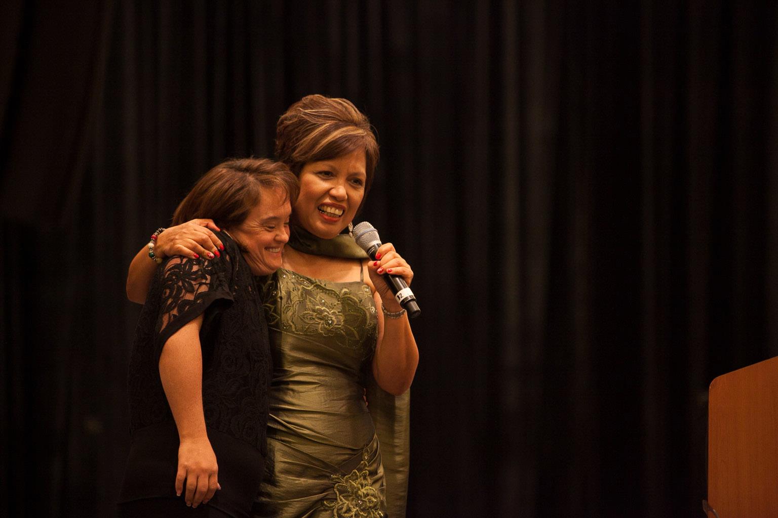 With Lisa Smith, a gifted singer with Down Syndrome